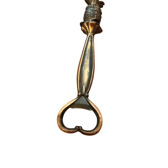 Vintage Hawaii Pineapple Brass Bronze Bottle Opener 5.75" tall - Picture 3 of 3